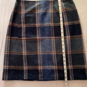 Liz Claiborne plaid wrap skirt